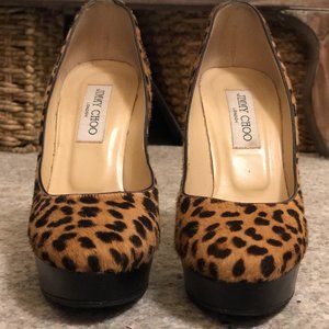 Jimmy Choo Leapard Print Heels